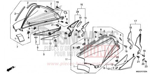 CAPOT DE RESERVOIR VFR1200FF de 2015
